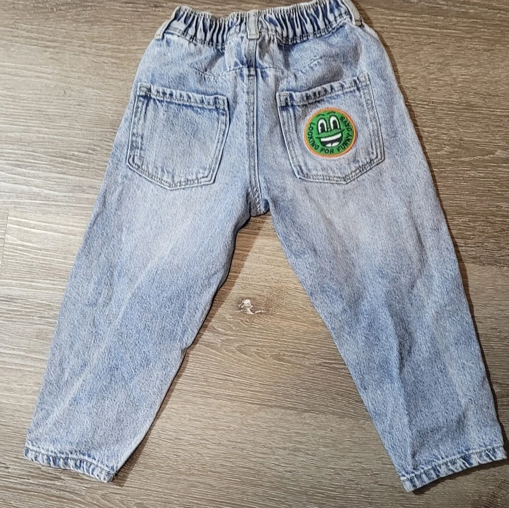 Zara Toddler Boy Jeans With Patch. 3 4 Years
